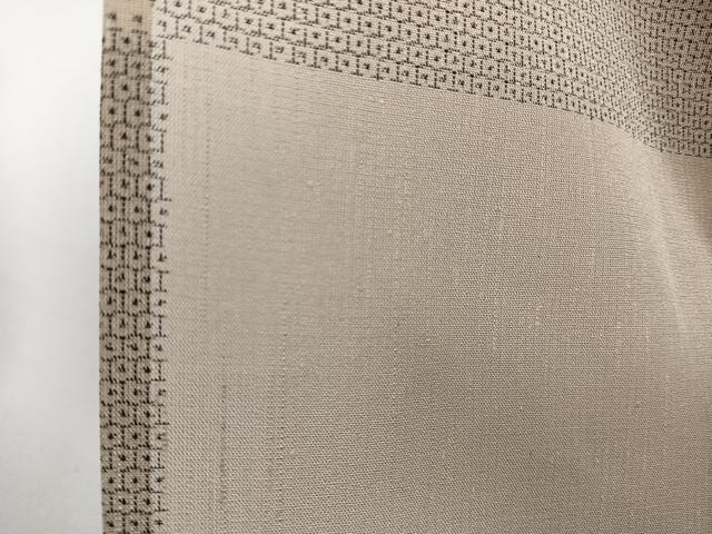 平和屋着物＊夏物　結城紬　夏結城　100亀甲　格子亀甲文　正絹　逸品　CABI3674xi