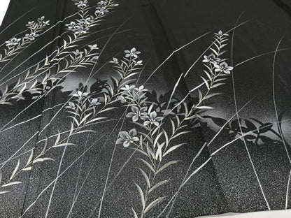 平和屋着物＊夏物　訪問着　絽　草花シルエット　暈し染め　正絹　逸品　未使用　CABI3675xi