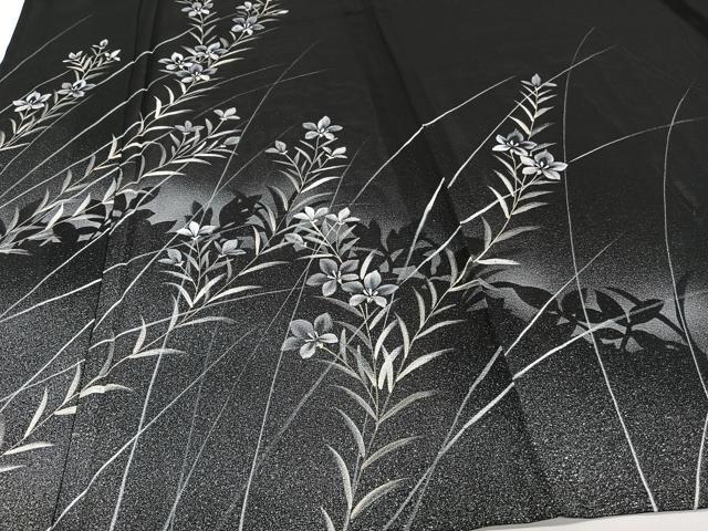 平和屋着物＊夏物　訪問着　絽　草花シルエット　暈し染め　正絹　逸品　未使用　CABI3675xi