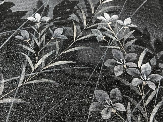 平和屋着物＊夏物　訪問着　絽　草花シルエット　暈し染め　正絹　逸品　未使用　CABI3675xi