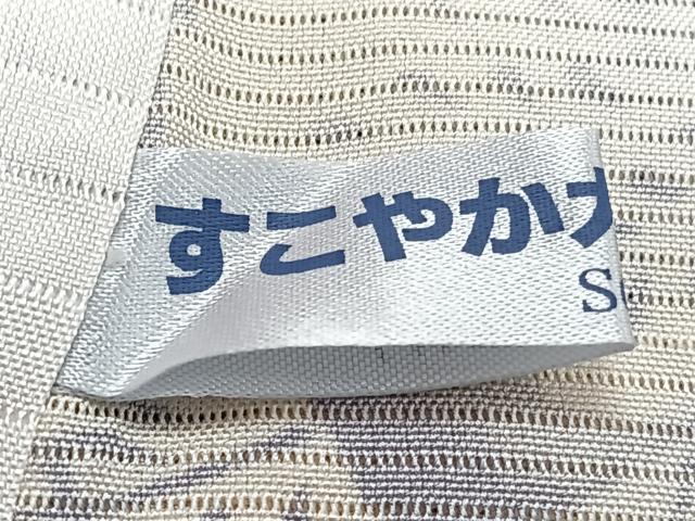 平和屋着物＊夏物　小紋　絽　草花文　正絹　逸品　CABI3676xi