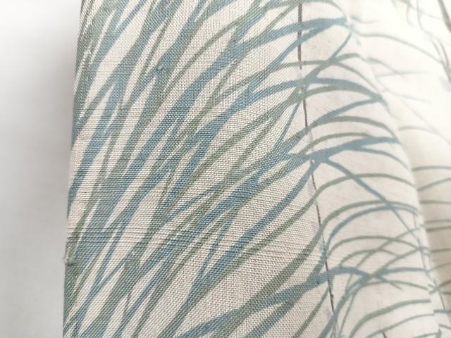 平和屋着物＊夏物　訪問着　紗紬　枝蕾草文　正絹　逸品　CABI3677xi
