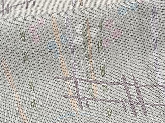平和屋着物＊夏物　訪問着　絽　籬木賊文　正絹　逸品　CABI3678xi
