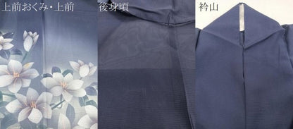 平和屋着物＊夏物 訪問着 絽 枝草花文 暈し染め 正絹 逸品 CABI3681xi