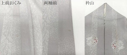 平和屋着物＊夏物 小紋 絽 雪輪跳兎 正絹 逸品 CABI3683xi