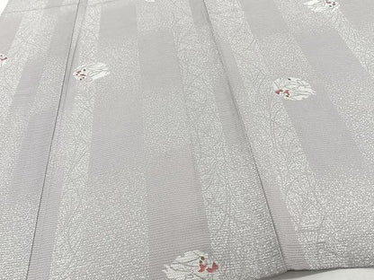 平和屋着物＊夏物 小紋 絽 雪輪跳兎 正絹 逸品 CABI3683xi