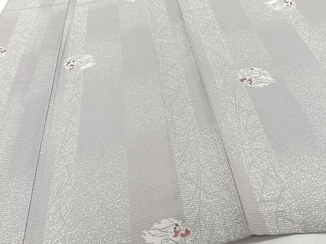 平和屋着物＊夏物 小紋 絽 雪輪跳兎 正絹 逸品 CABI3683xi