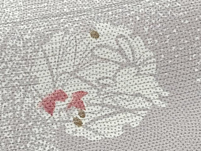 平和屋着物＊夏物 小紋 絽 雪輪跳兎 正絹 逸品 CABI3683xi