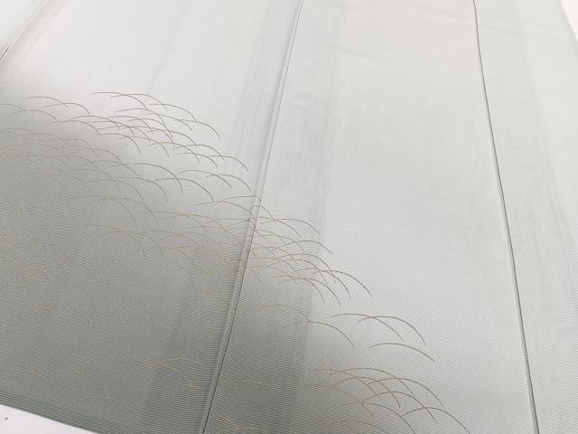 平和屋着物＊夏物 訪問着 絽 刺繍 渡橋流水草花文 暈し染め 金彩 正絹 逸品 未使用 CABI3684xi