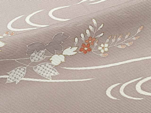 正絹 夏 絽縮緬 本加工 夏草 竹柵 流水 図案 逸品 平和屋着物＊夏物 訪問着 絽 流水草花文 金彩 正絹 逸品 CABI3688xi