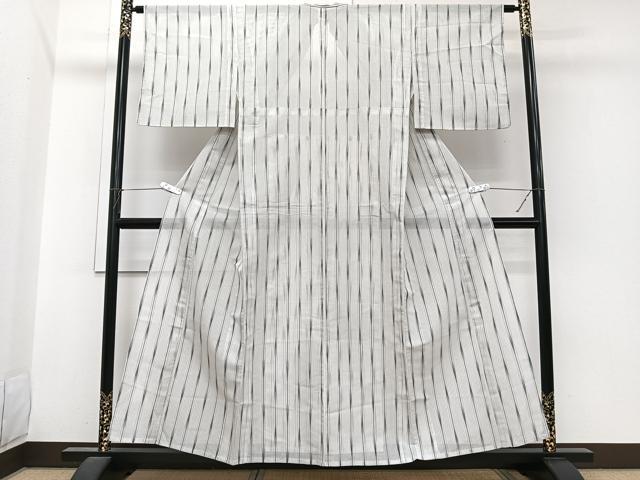 平和屋着物＊夏物 絽芭蕉 矢羽文 正絹 逸品 CABI3689xi