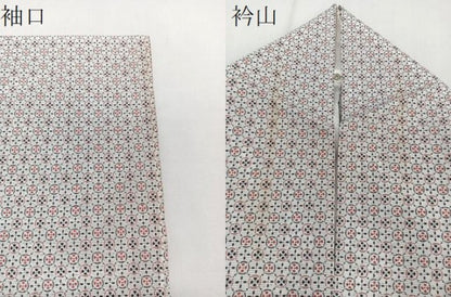 平和屋着物＊夏物 小紋 絽 繋ぎ花丸文 洗える着物 CABI3692xi