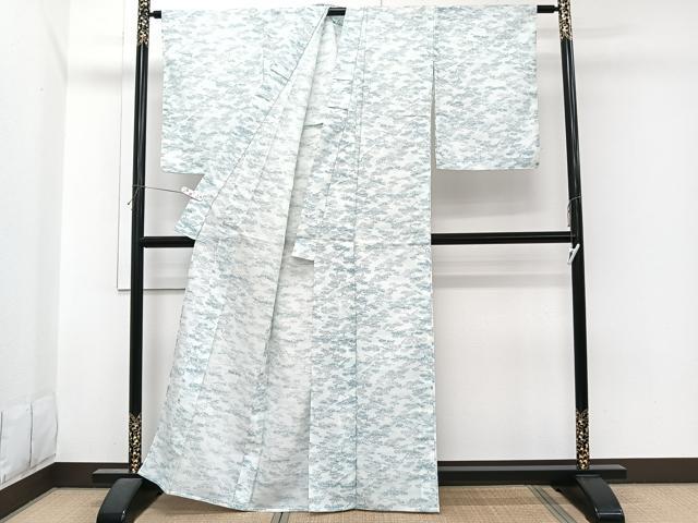 平和屋着物＊夏物 小紋 枝松文 洗える着物 未使用 CABI3694xi