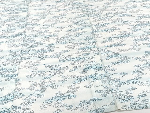 平和屋着物＊夏物 小紋 枝松文 洗える着物 未使用 CABI3694xi