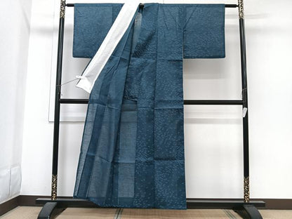 平和屋着物＊夏物　小紋　紗　蜻蛉　洗える着物　CABI3701xi