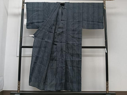 平和屋着物＊夏物　男性　織物の名産　近江ちぢみ　麻　逸品　CABI3716xi