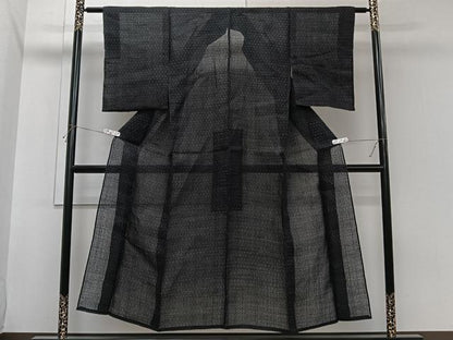 平和屋着物＊夏物　上布　間道　麻　逸品　CABI3717xi