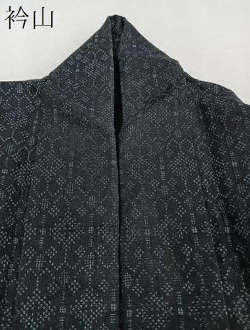 平和屋着物＊夏物 小紋 紗 吉祥文 交織 CABI3718xi