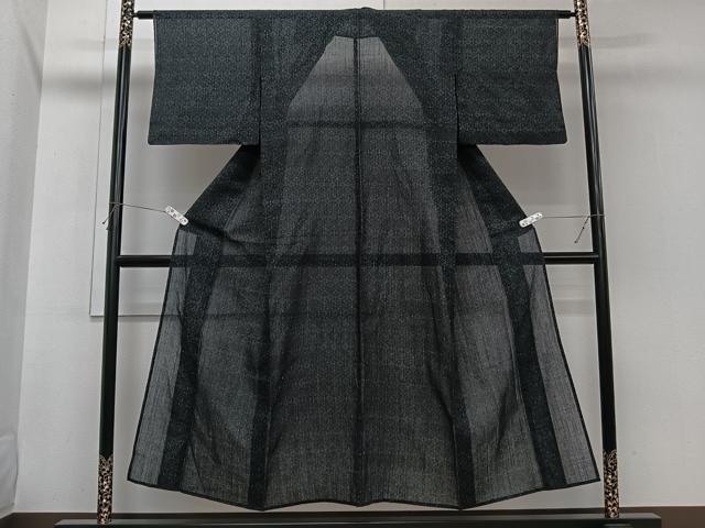 平和屋着物＊夏物 小紋 紗 吉祥文 交織 CABI3718xi