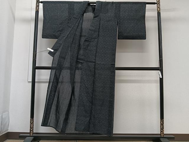 平和屋着物＊夏物 小紋 紗 吉祥文 交織 CABI3718xi