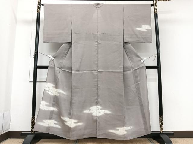 平和屋着物＊夏物　訪問着　紗紬　こぼれ松葉　暈し染め　正絹　逸品　CABI3720xi