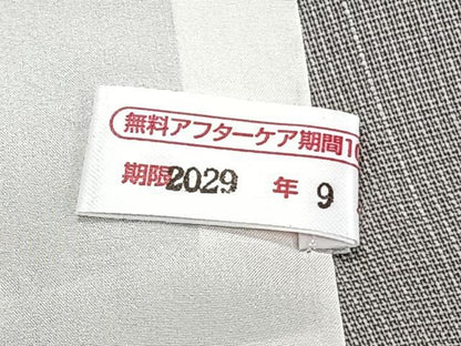 平和屋着物＊夏物　訪問着　紗紬　こぼれ松葉　暈し染め　正絹　逸品　CABI3720xi