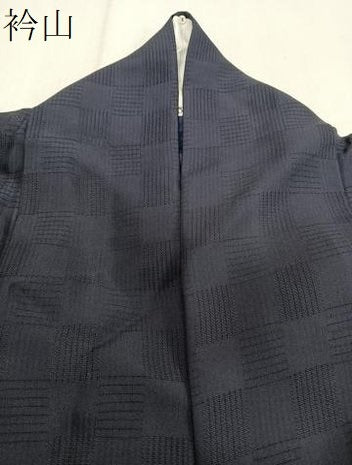 平和屋着物＊夏物　小紋　市松紋絽　乱菊　やまと誂製　正絹　逸品　CABI3722xi