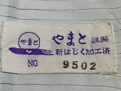 平和屋着物＊夏物　小紋　市松紋絽　乱菊　やまと誂製　正絹　逸品　CABI3722xi