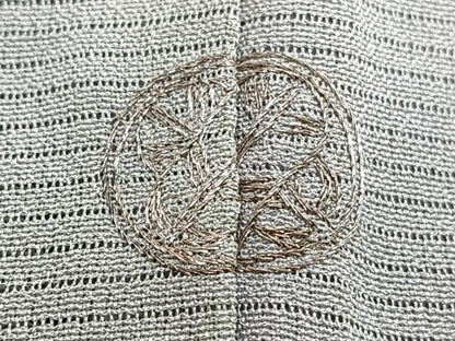 平和屋着物＊染色作家　斉藤三才　夏物　小紋　絽　霞文　正絹　逸品　CABI3723xi