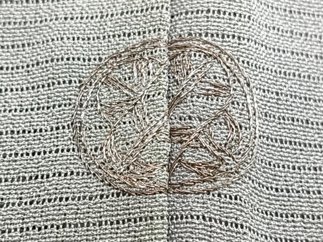 平和屋着物＊染色作家　斉藤三才　夏物　小紋　絽　霞文　正絹　逸品　CABI3723xi