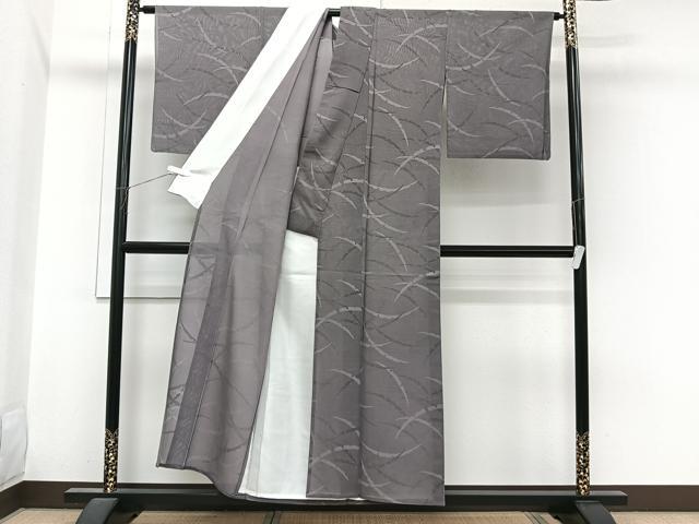 平和屋着物＊夏物　小紋　芝重ね紋紗　正絹　逸品　CABI3724xi