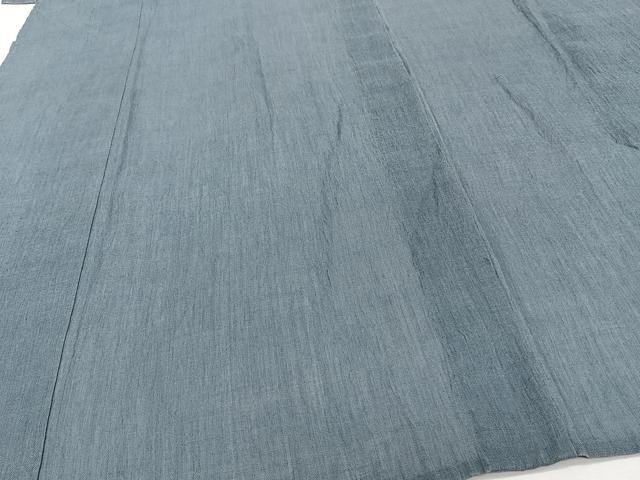 平和屋着物＊夏物　男性　小千谷縮　薄花色　キングサイズ　麻　逸品　CABI3728xi