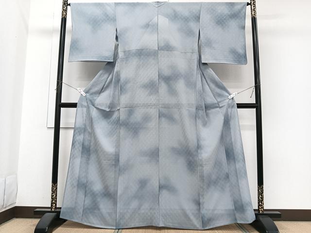 平和屋着物＊夏物　小紋　絽　霞文　正絹　逸品　CABI3731xi