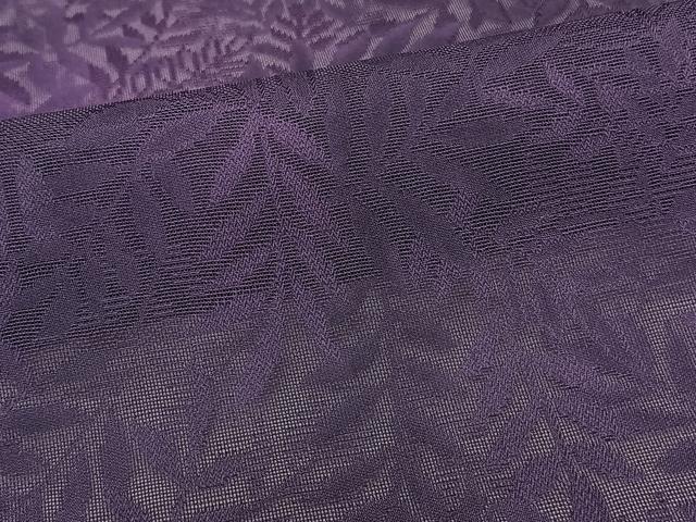 平和屋着物＊夏物　小紋　枝葉紋紗　正絹　逸品　CABI3732xi