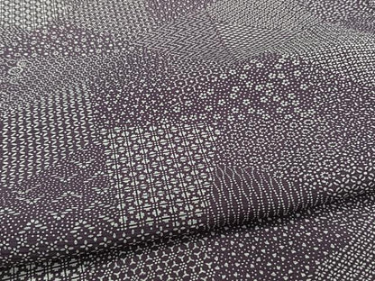 平和屋着物＊夏物　江戸小紋　絽　切嵌花文　正絹　逸品　CABI3734xi