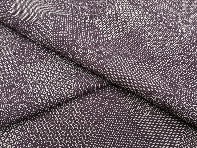 平和屋着物＊夏物　江戸小紋　絽　切嵌花文　正絹　逸品　CABI3734xi
