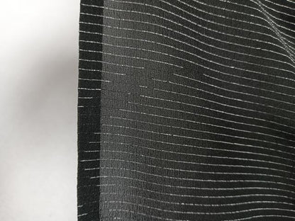 平和屋着物＊夏物　小紋　紗　青海波文　銀通し地　正絹　逸品　CABI3735xi