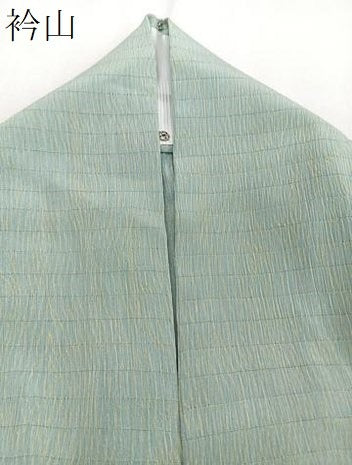 平和屋着物＊夏物　小紋　絽縮緬　杢目文　洗える着物　CABI3736xi