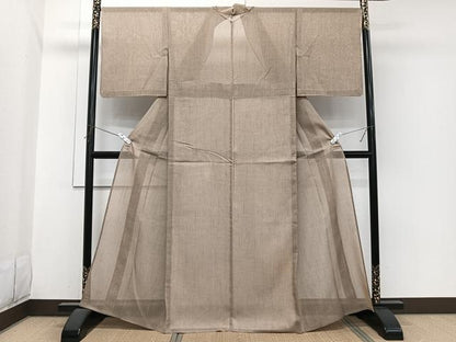 平和屋着物＊夏物　紗紬　霞文　正絹　逸品　CABI3740xi