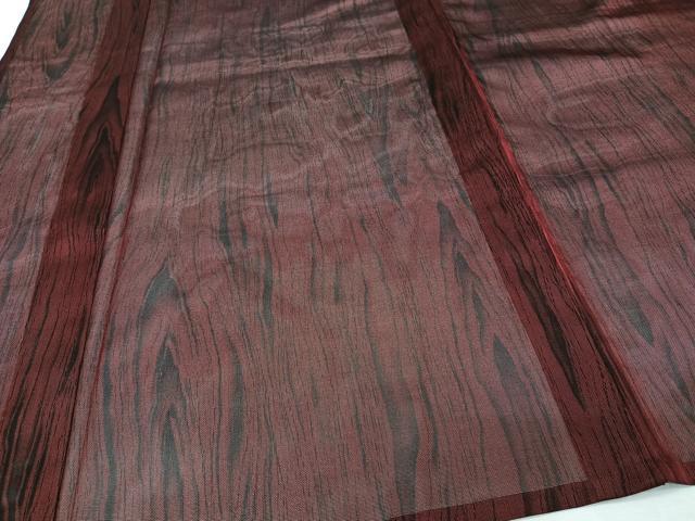 平和屋着物＊夏物　小紋　二重紗　杢目柄　正絹　逸品　CABI3745xi