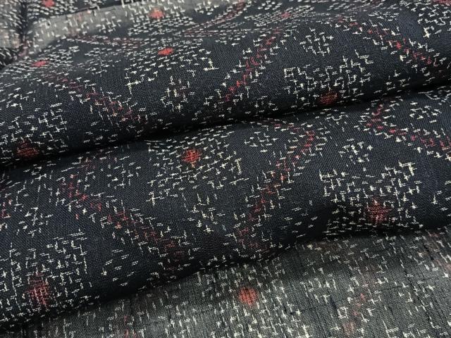 平和屋着物＊夏物　紗紬　菱間道　正絹　逸品　CABI3746xi