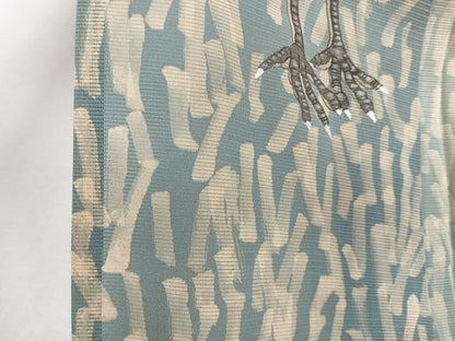 平和屋着物＊夏物　訪問着　絽　白鷺　黒地　正絹　逸品　CABI3747xi