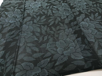 平和屋着物＊夏物　本場大島紬　夏大島　草花文　やまと誂製　正絹　逸品　CABI3751xi