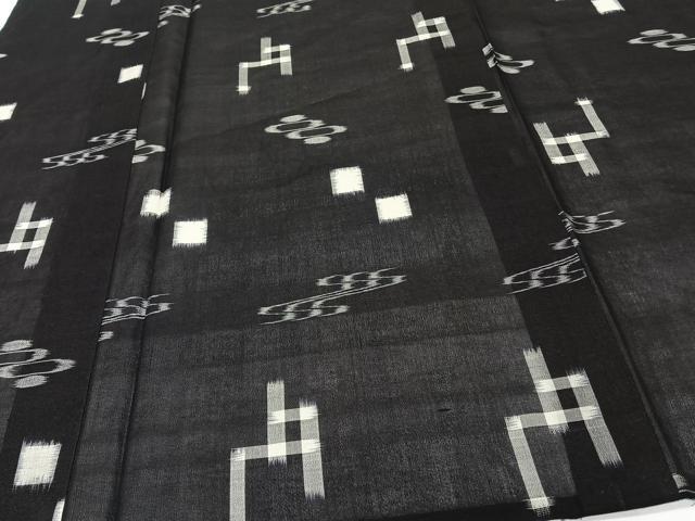 平和屋着物＊夏物　本場琉球絣　夏琉球絣　正絹　逸品　CABI3754xi