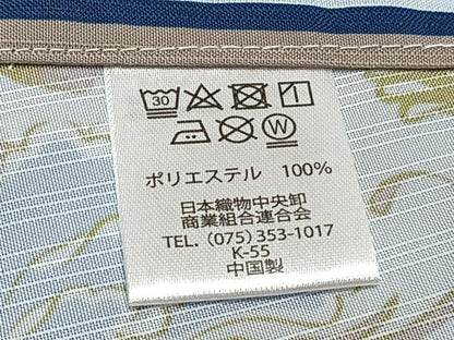 平和屋着物＊夏物　小紋　紗　間道更紗花唐草文　洗える着物　CABI3763xi