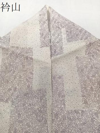 平和屋着物＊夏物　小紋　絽　色紙重ね南天文　正絹　逸品　CABI3765xi