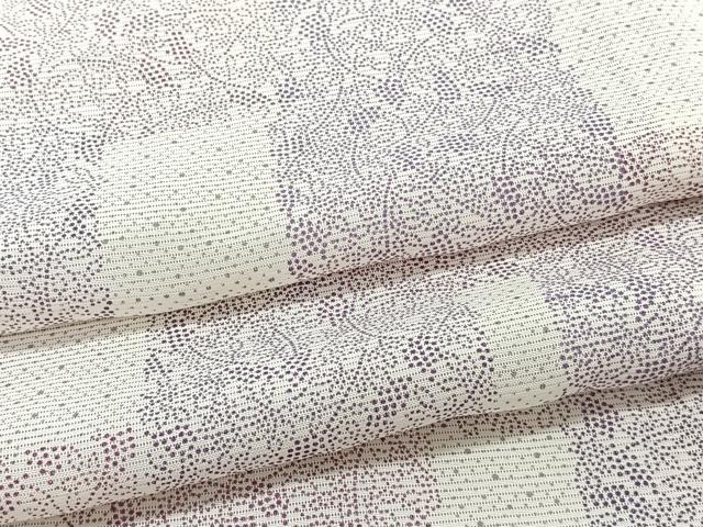 平和屋着物＊夏物　小紋　絽　色紙重ね南天文　正絹　逸品　CABI3765xi