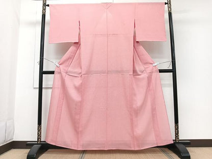 平和屋着物＊夏物　江戸小紋　絽　小花尽くし　正絹　逸品　CABI3768xi