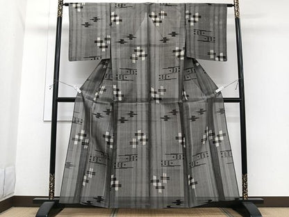 平和屋着物＊夏物　本場琉球絣　夏琉球　正絹　逸品　未使用　CABI3773xi
