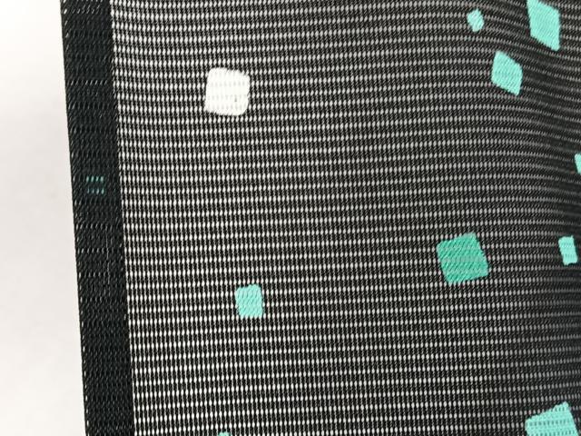 平和屋着物＊夏物　小紋　絽　箔散らし柄　黒地　洗える着物　CABI3780xi